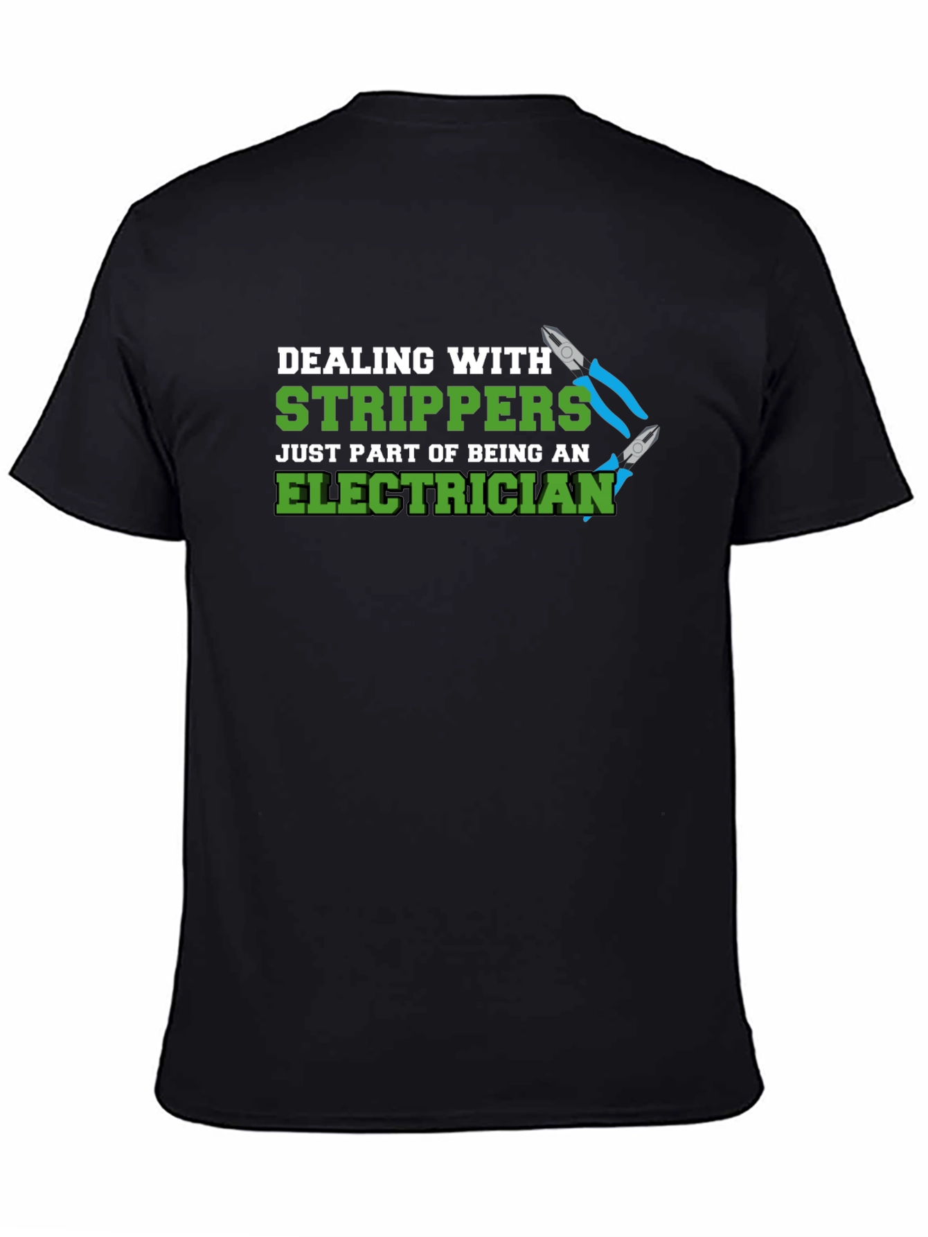 Electrician Stripper Humor Graphic T-Shirt