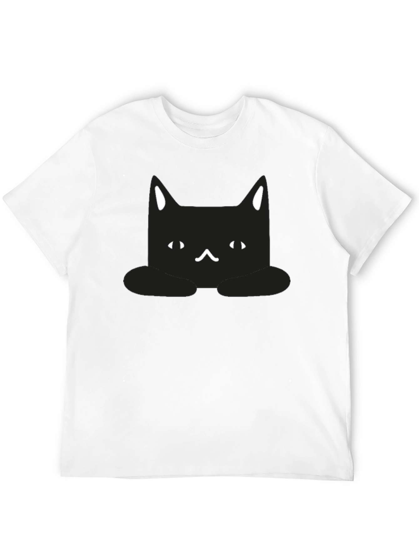 Cute Black Cat Graphic T-Shirt