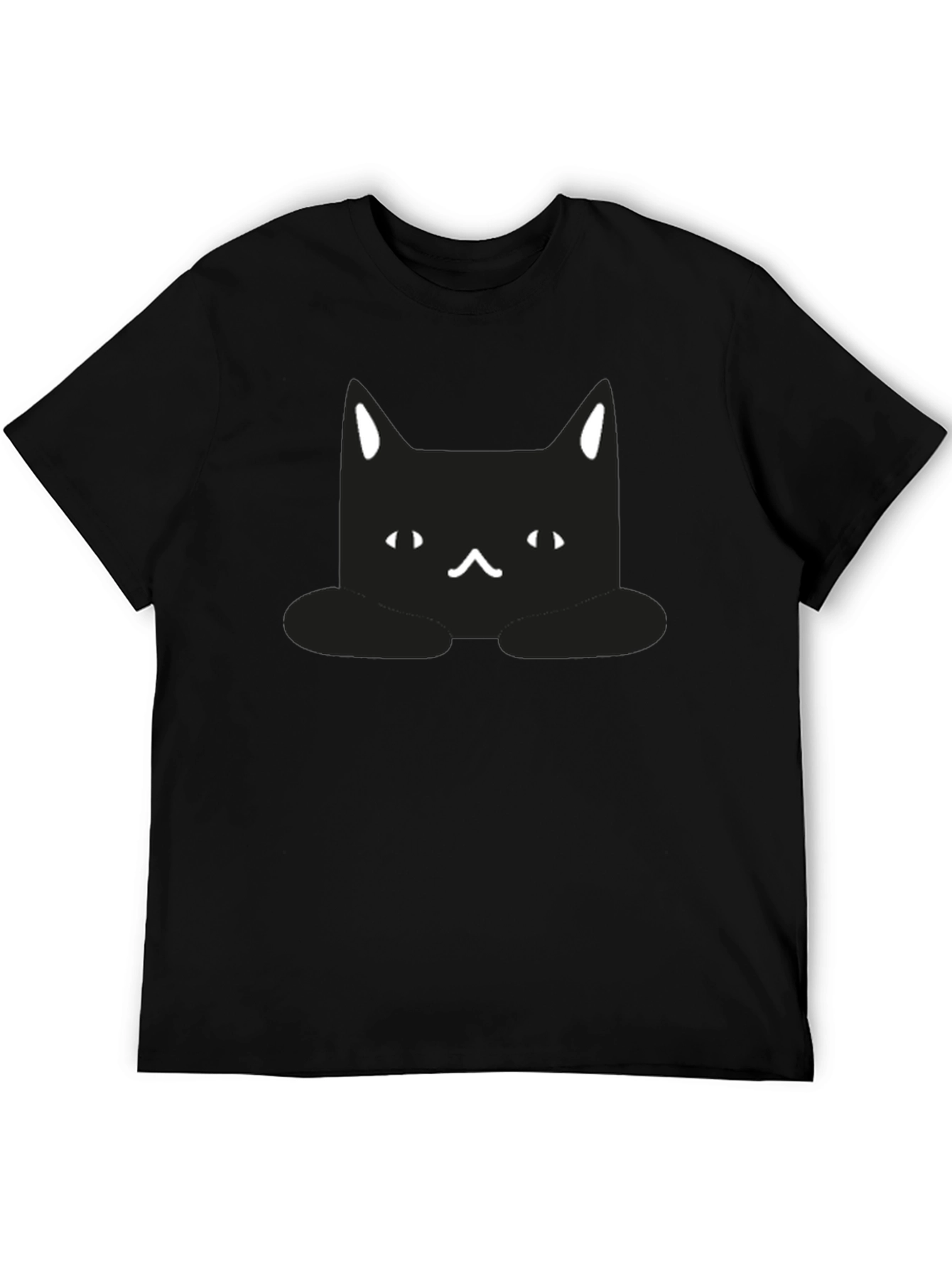 Cute Black Cat Graphic T-Shirt