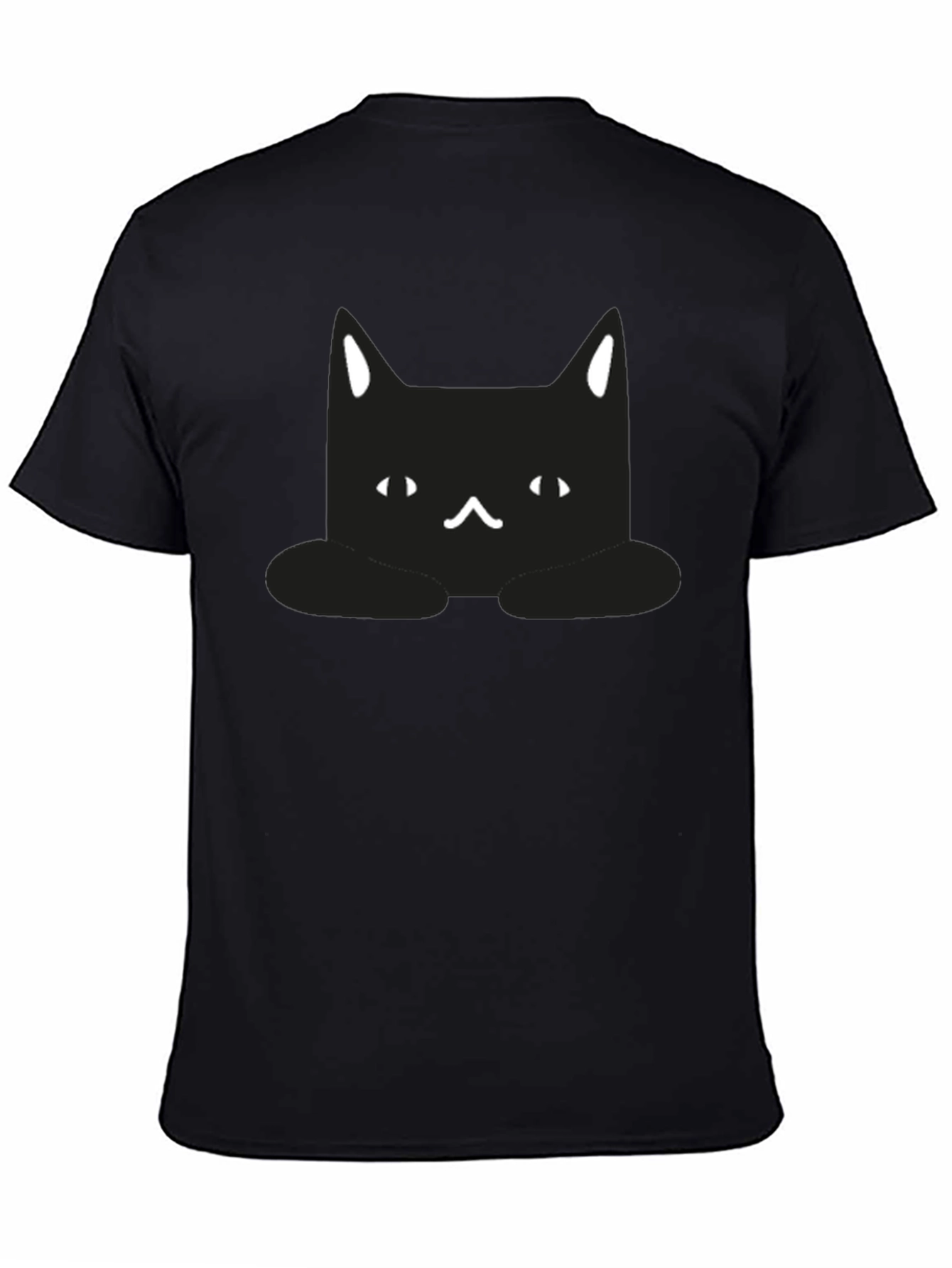 Cute Black Cat Graphic T-Shirt