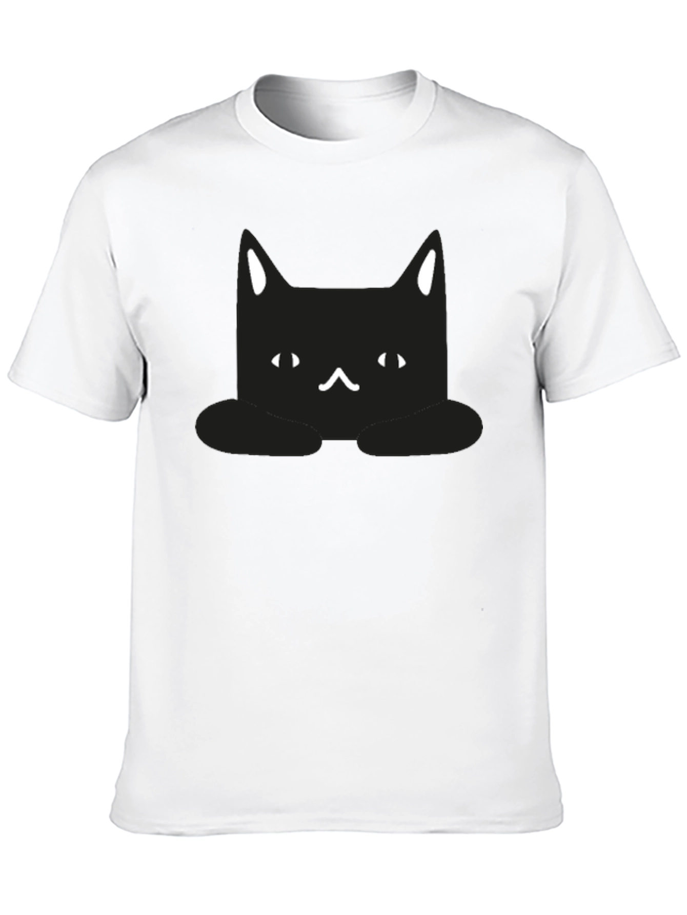 Cute Black Cat Graphic T-Shirt