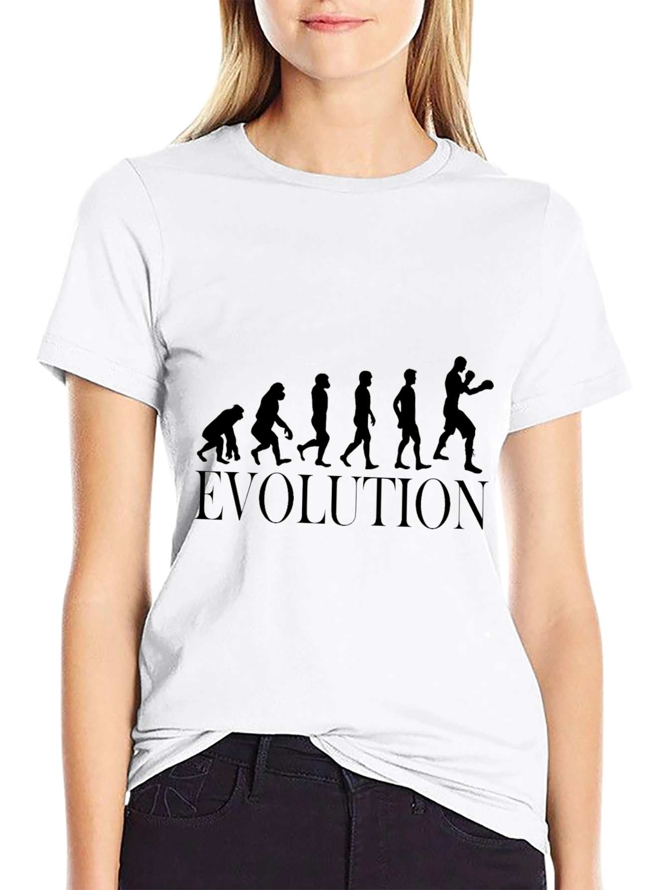 Evolution of Boxing Black T-Shirt
