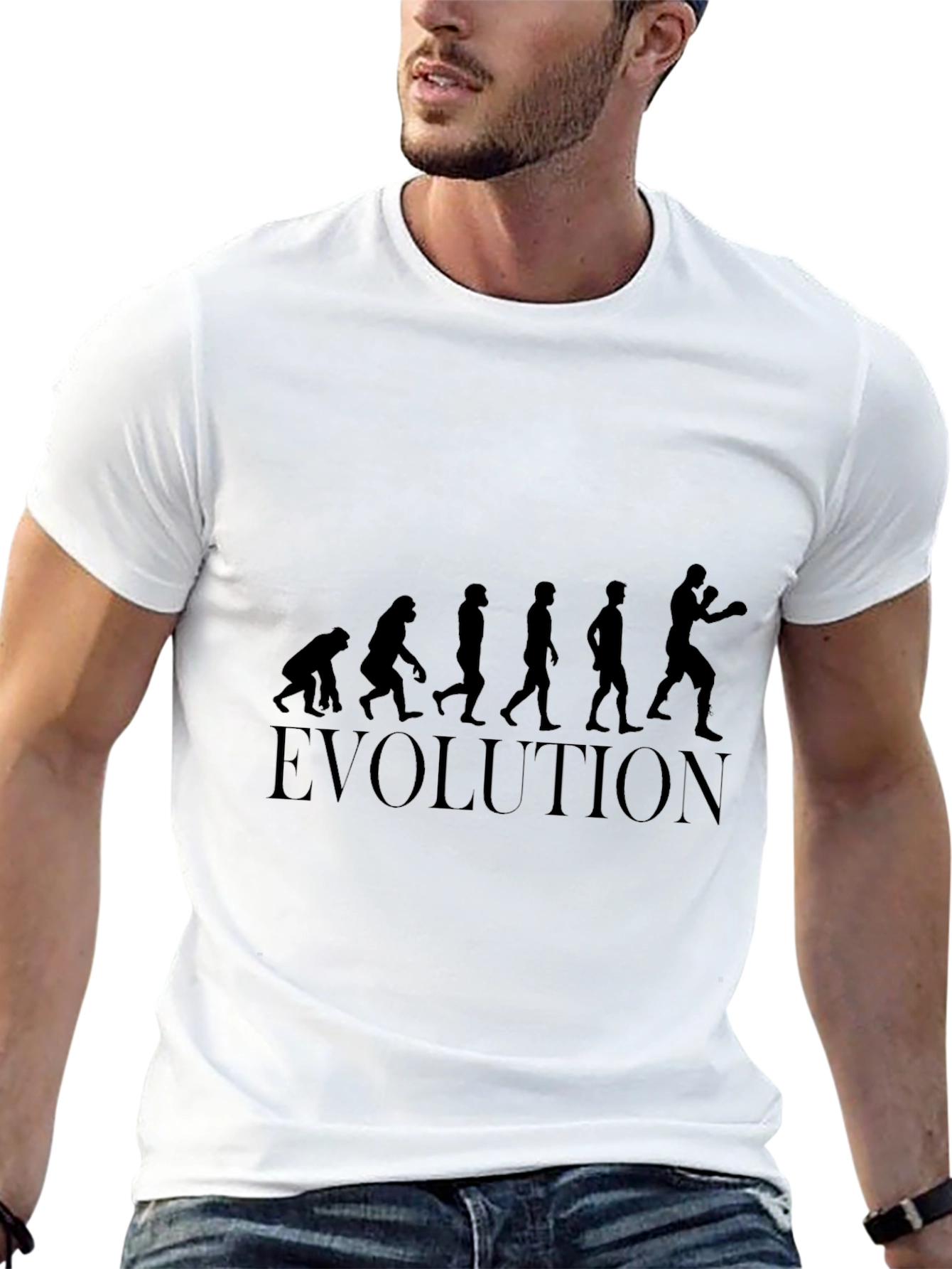 Evolution of Boxing Black T-Shirt