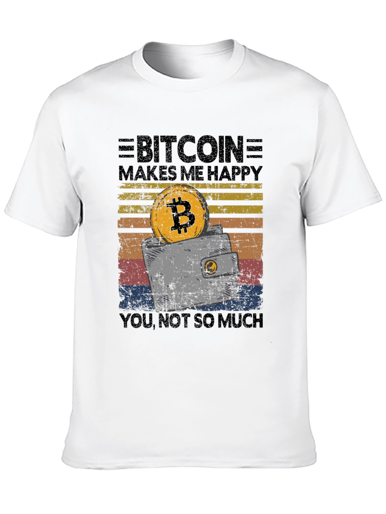 Bitcoin Makes Me Happy Graphic T-Shirt