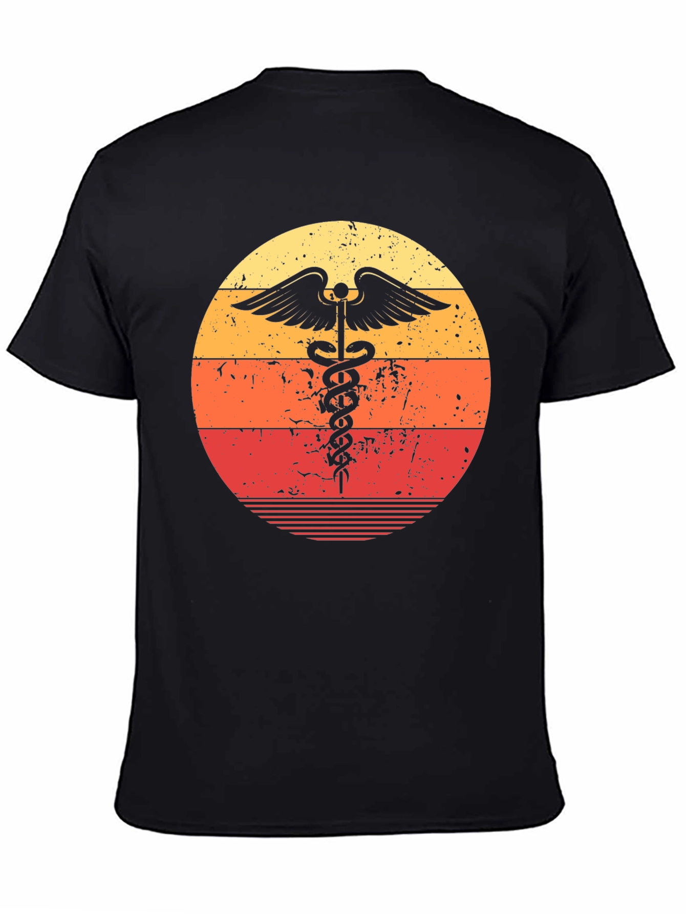 Retro Medical Caduceus Graphic Tee