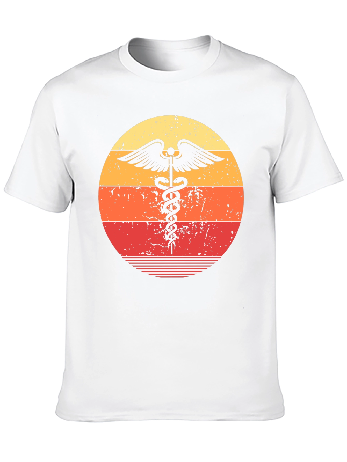 Retro Medical Caduceus Graphic Tee