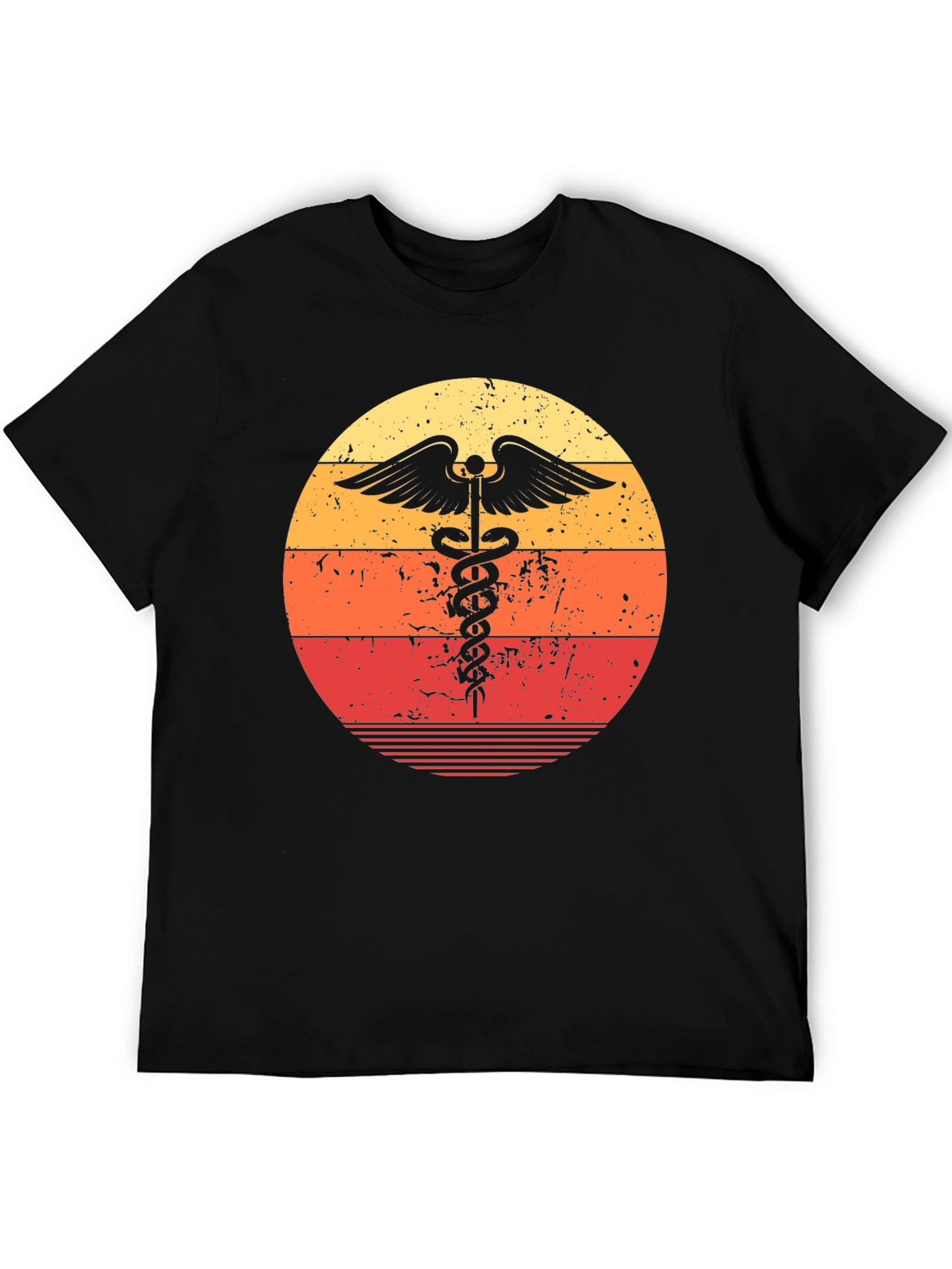 Retro Medical Caduceus Graphic Tee