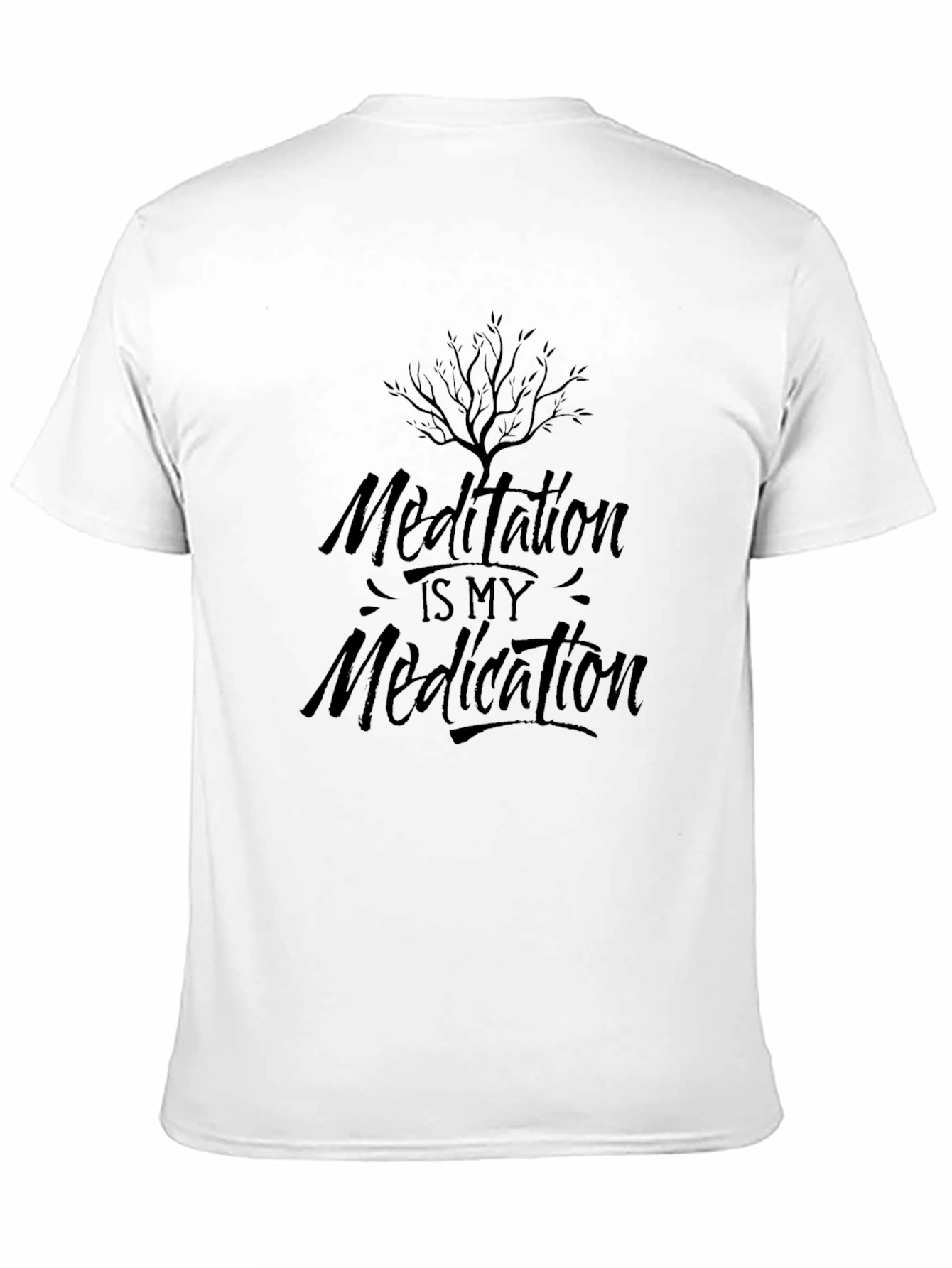 Meditation is My Medication Black T-Shirt