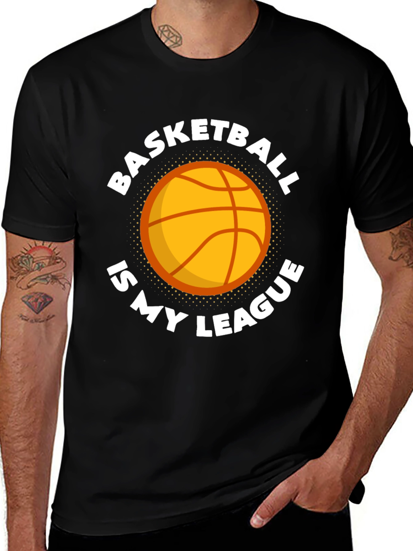 Basketball is My League Graphic T-Shirt