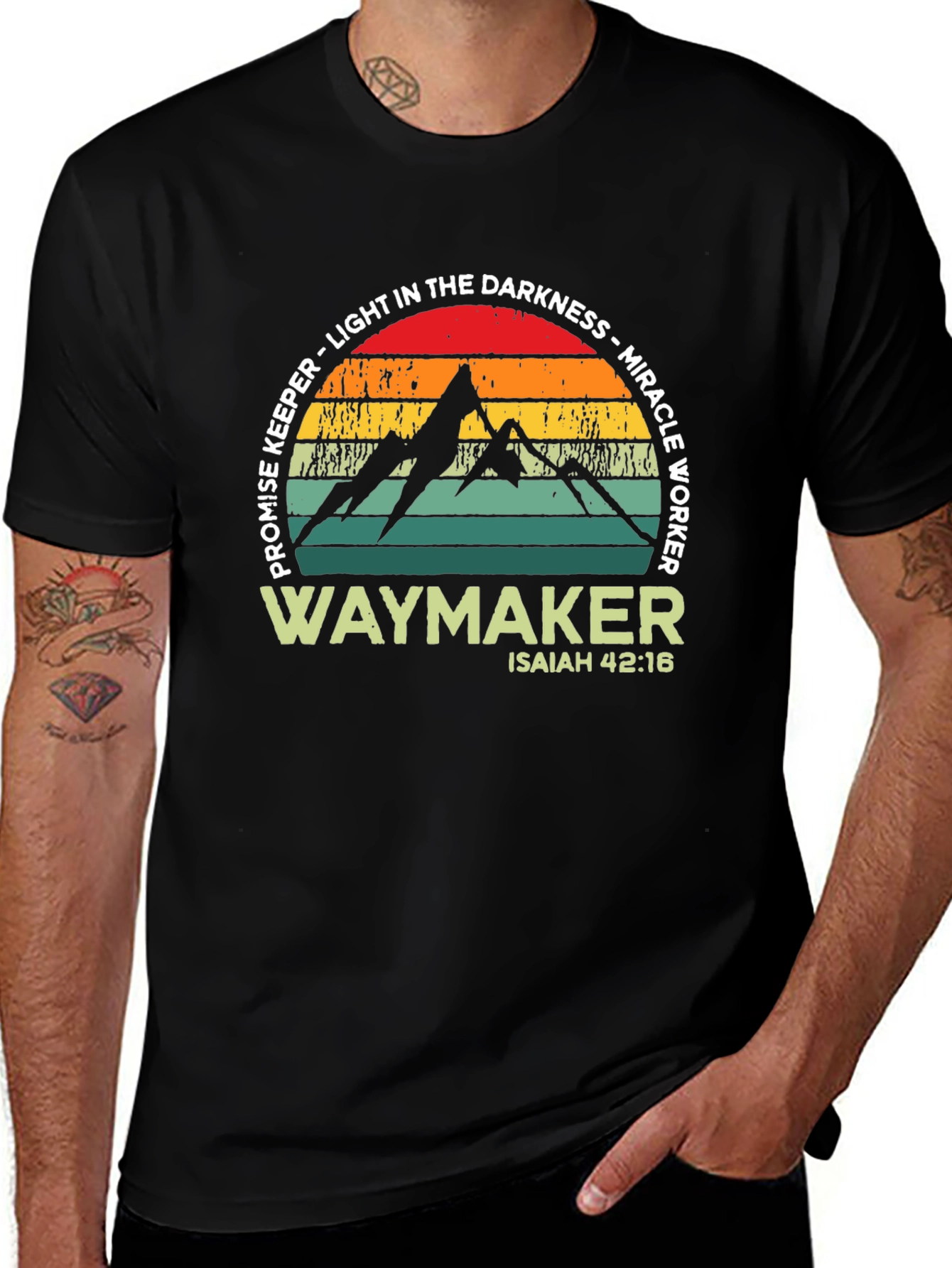Waymaker Christian Graphic Tee - Promise Keeper Shirt