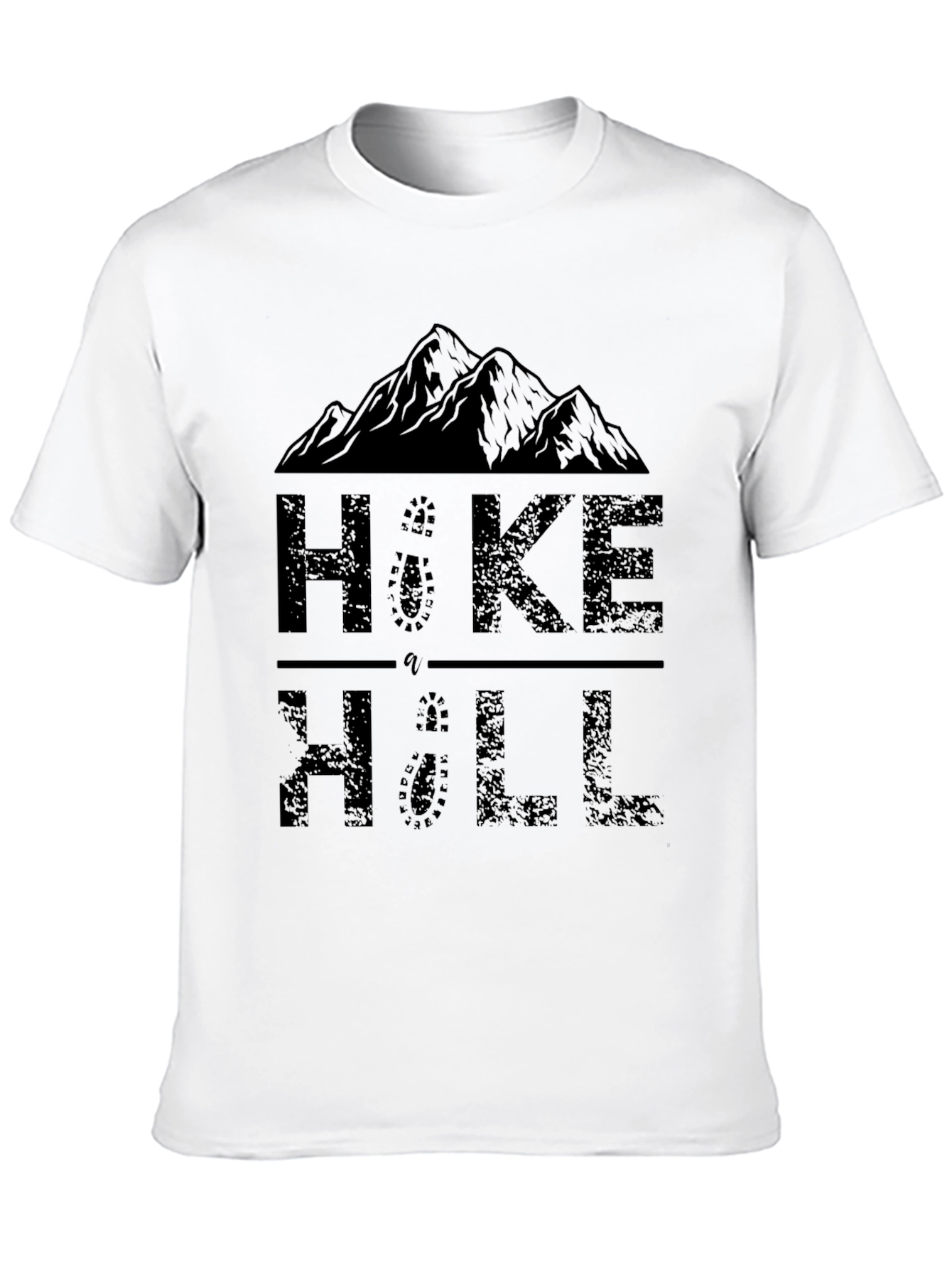Hike a Hill Graphic Print Crew Neck T-Shirt