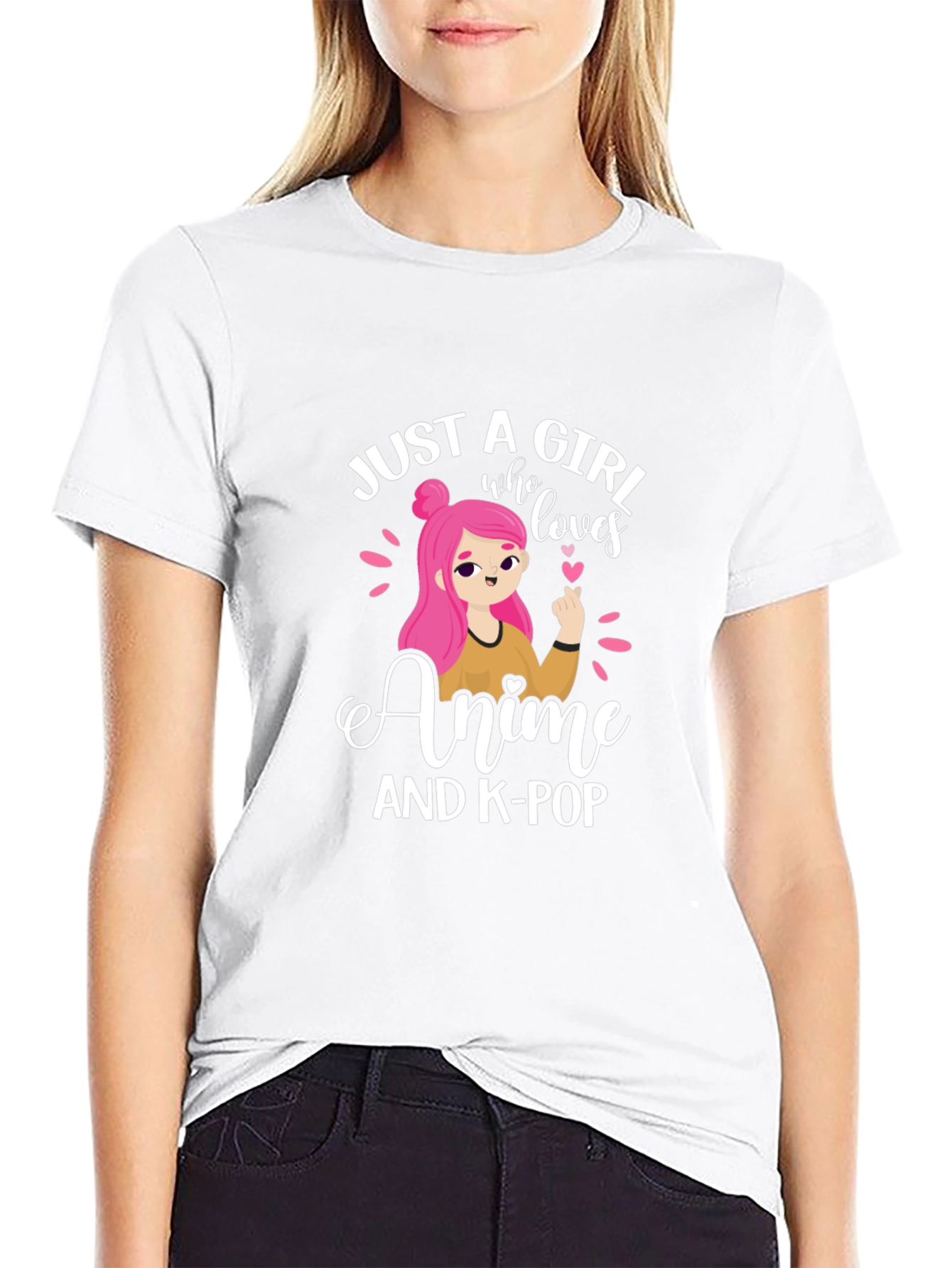 Anime & K-Pop Lover T-Shirt - Just a Girl