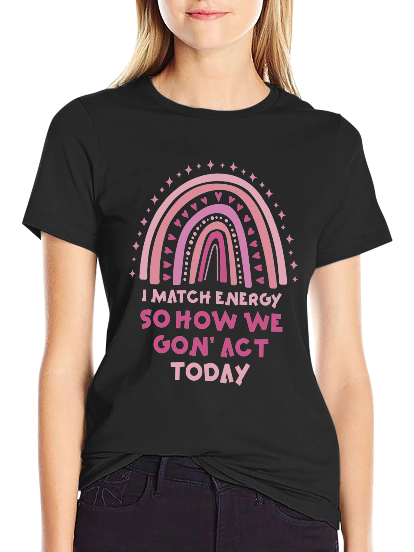 I Match Energy Graphic Tee - Trendy Casual Wear