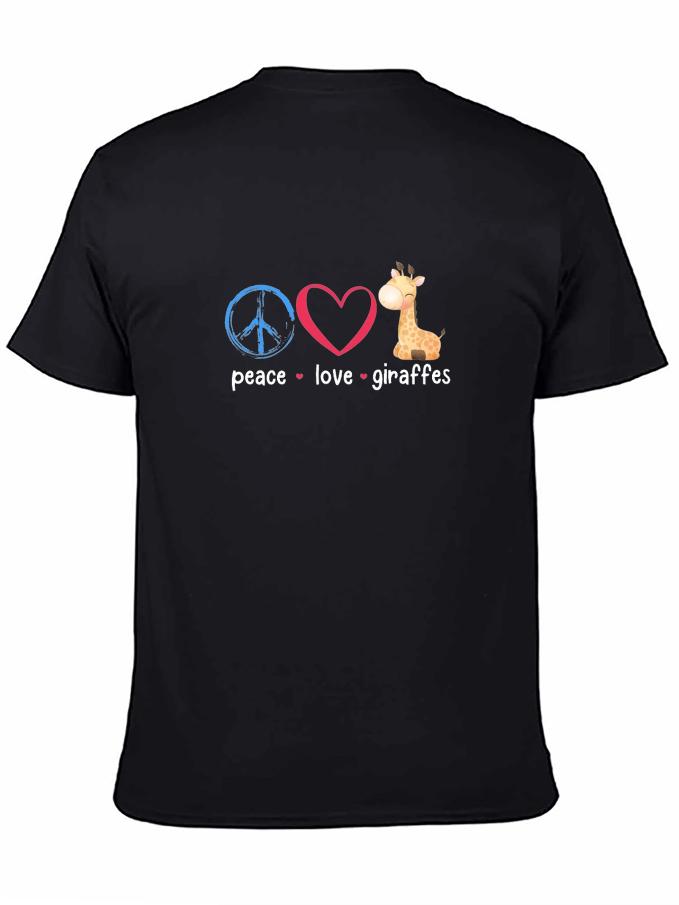 Peace Love Giraffes Graphic T-Shirt