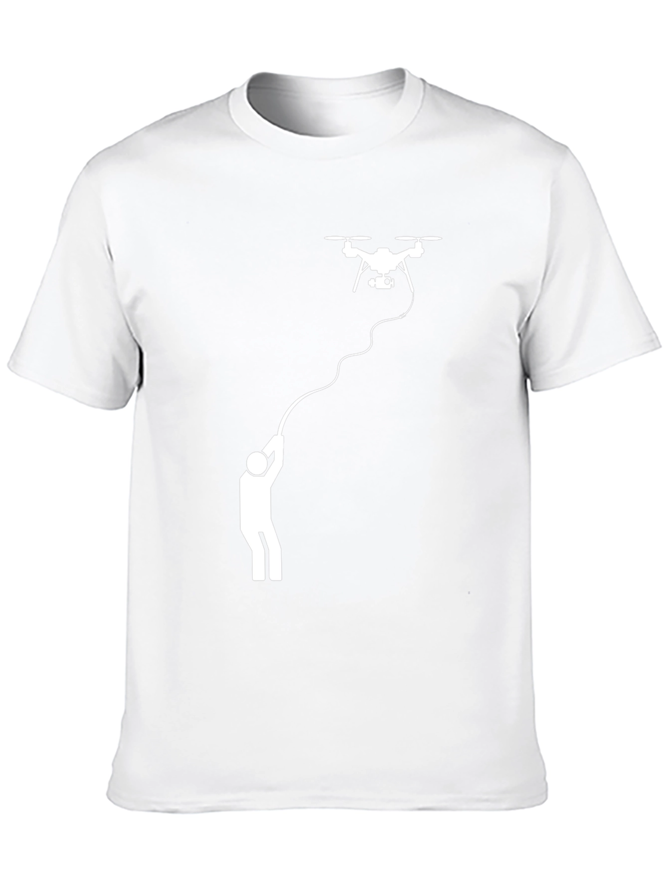 Drone Operator Graphic Tee - Black Cotton T-Shirt