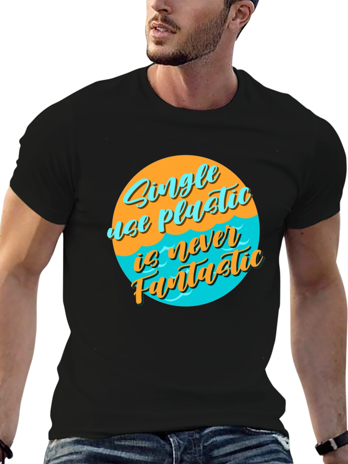 Single-Use Plastic T-Shirt - Environmental Awareness