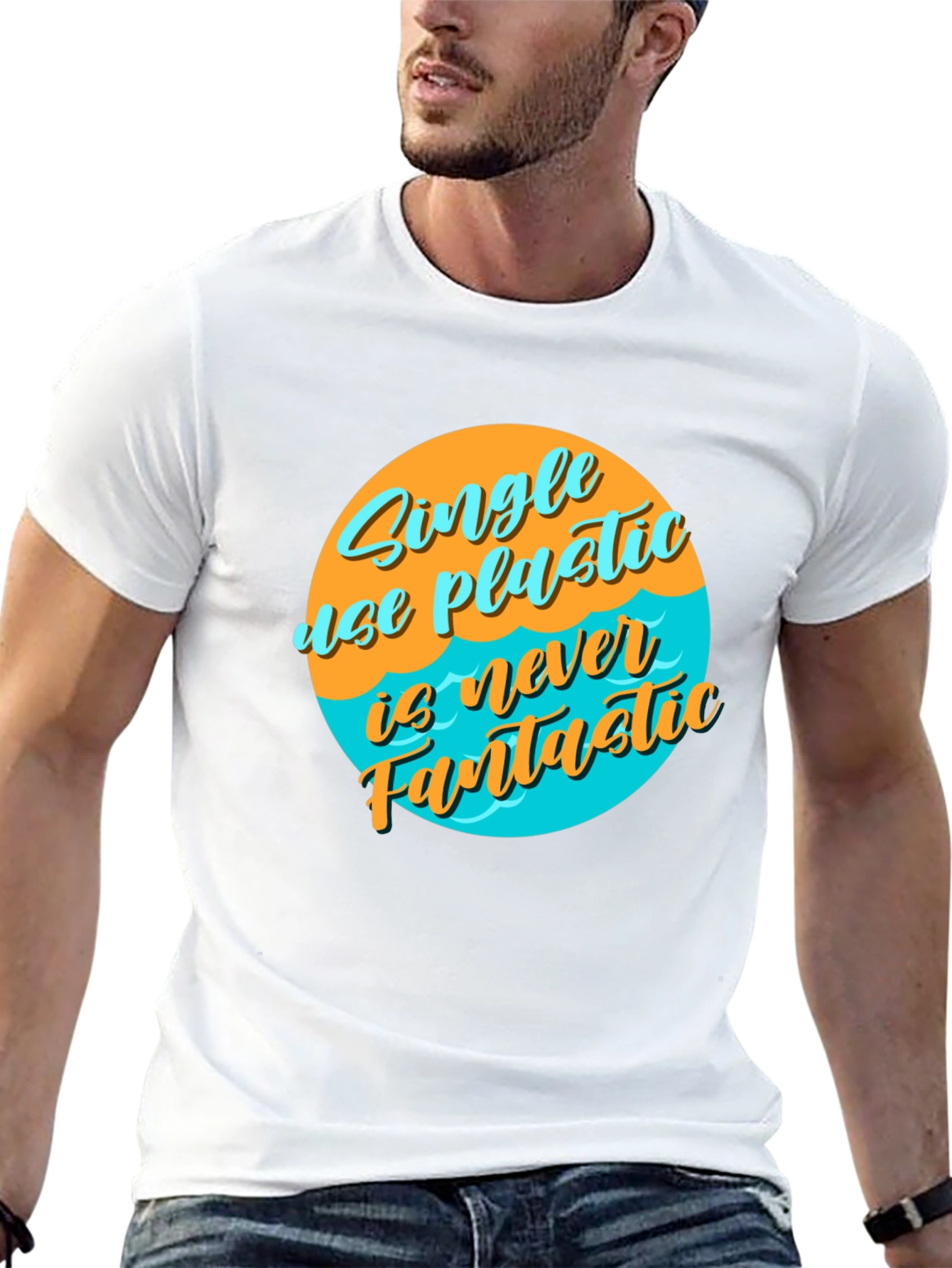 Single-Use Plastic T-Shirt - Environmental Awareness