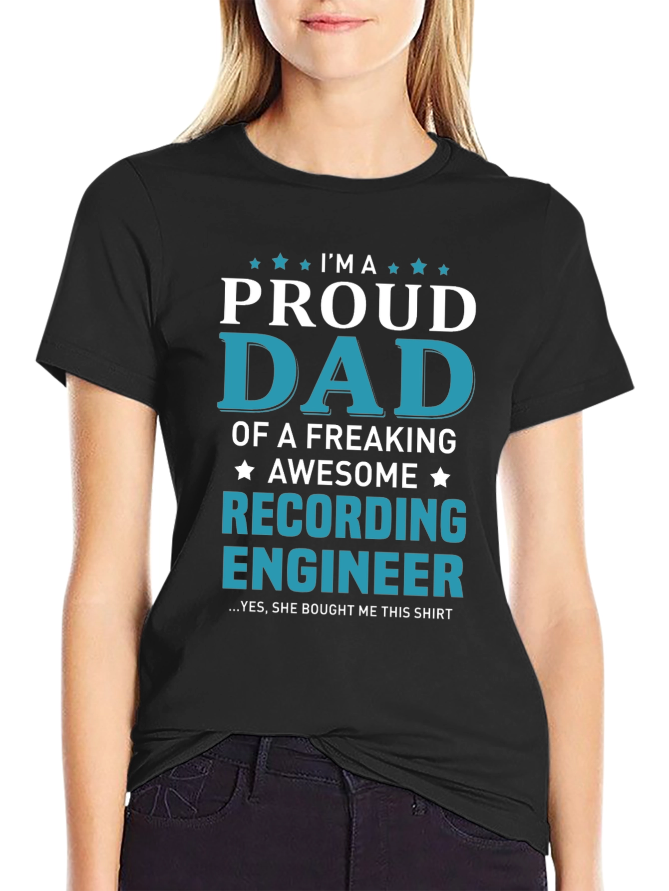 Proud Dad Recording Engineer T-Shirt