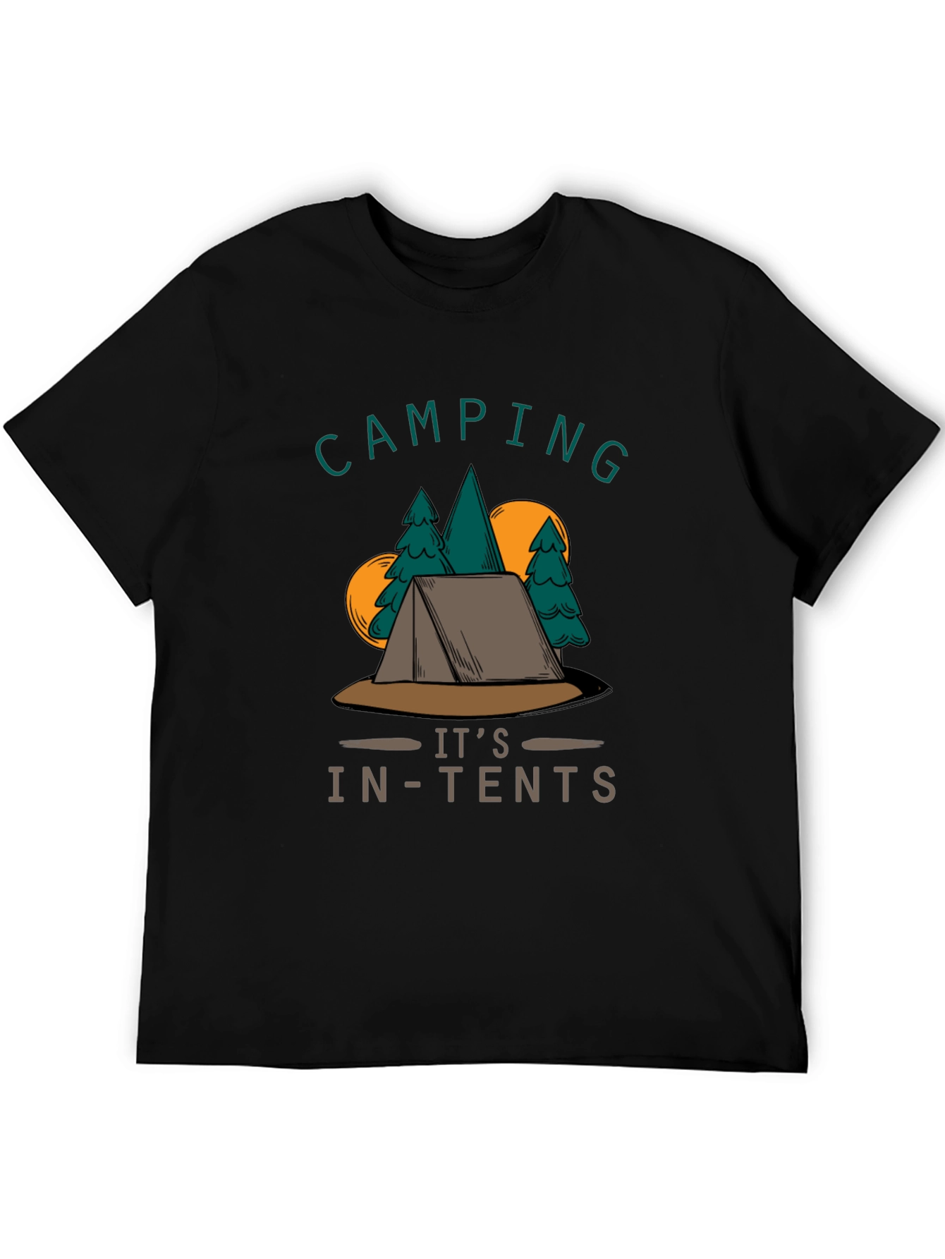 Camping Its In-Tents Graphic T-Shirt