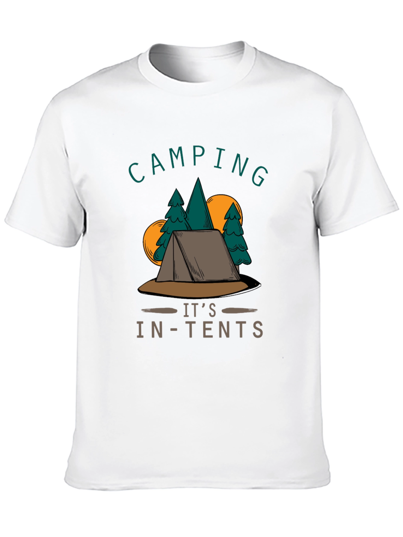 Camping Its In-Tents Graphic T-Shirt