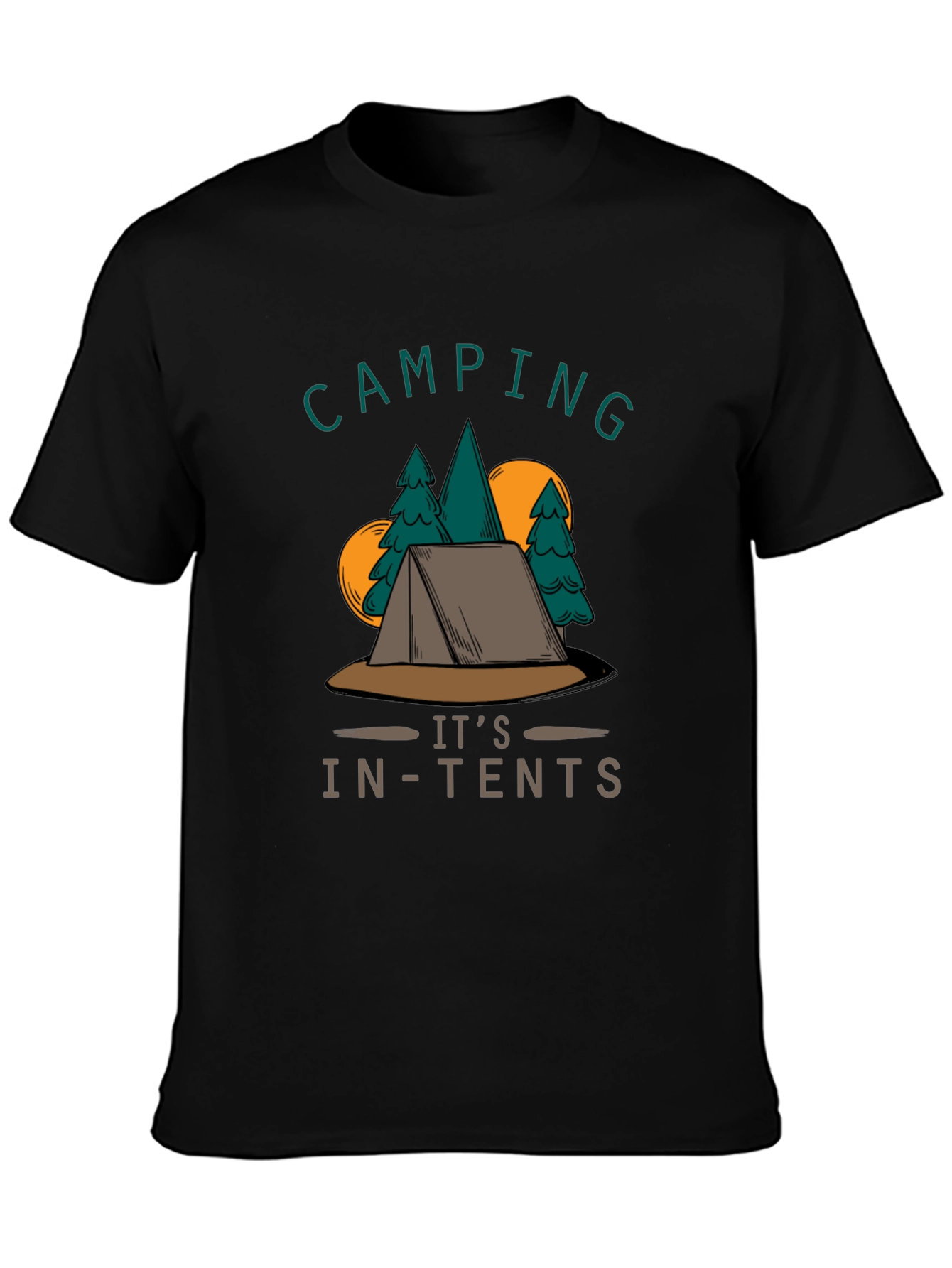 Camping Its In-Tents Graphic T-Shirt