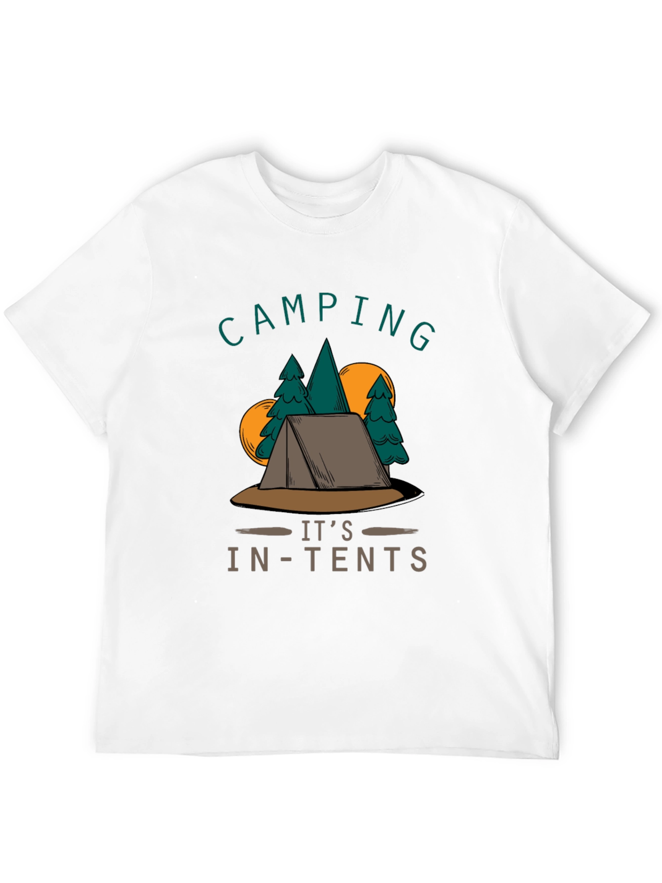 Camping Its In-Tents Graphic T-Shirt