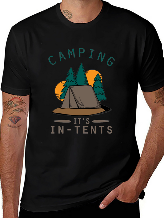 Camping Its In-Tents Graphic T-Shirt