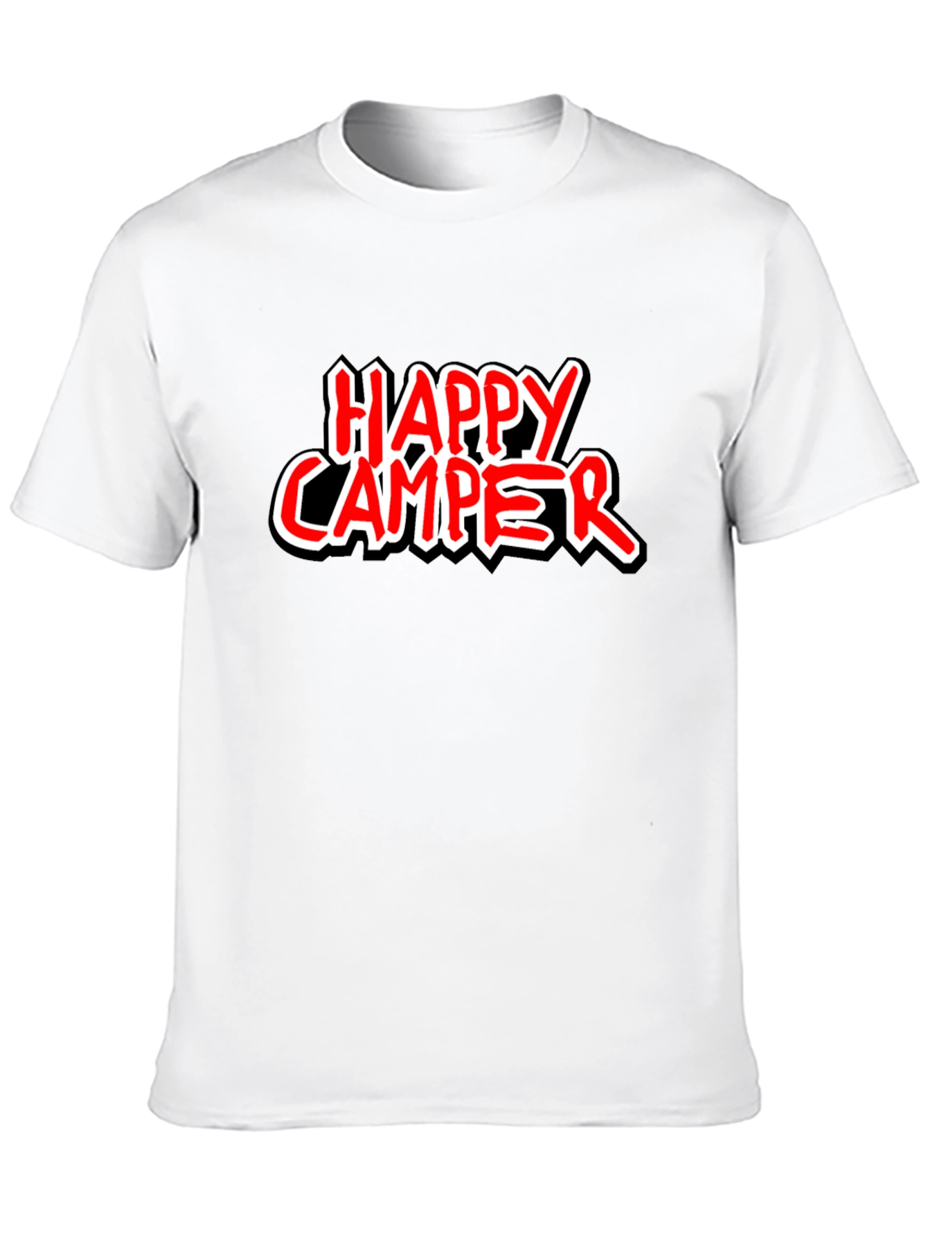 Happy Camper Graphic Tee - Black