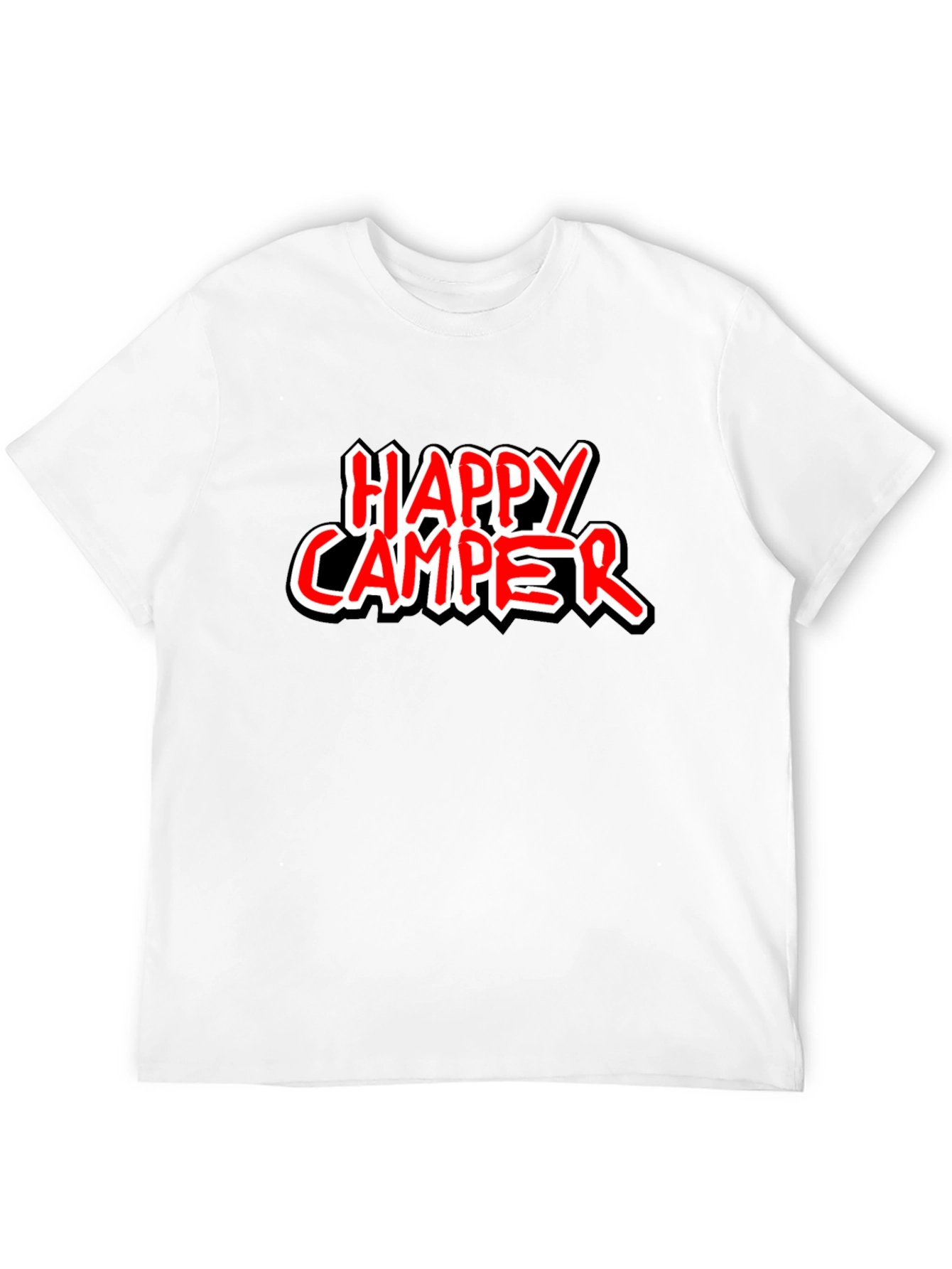 Happy Camper Graphic Tee - Black
