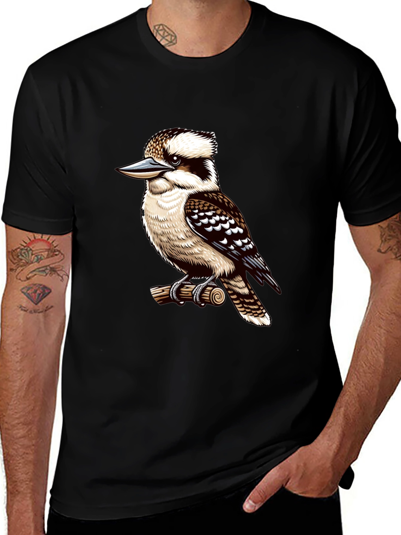Kookaburra Bird Graphic T-Shirt