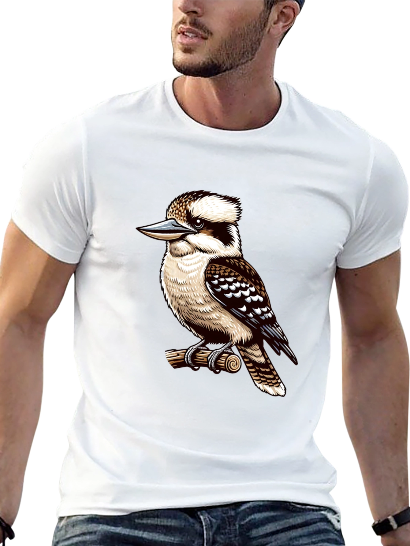 Kookaburra Bird Graphic T-Shirt