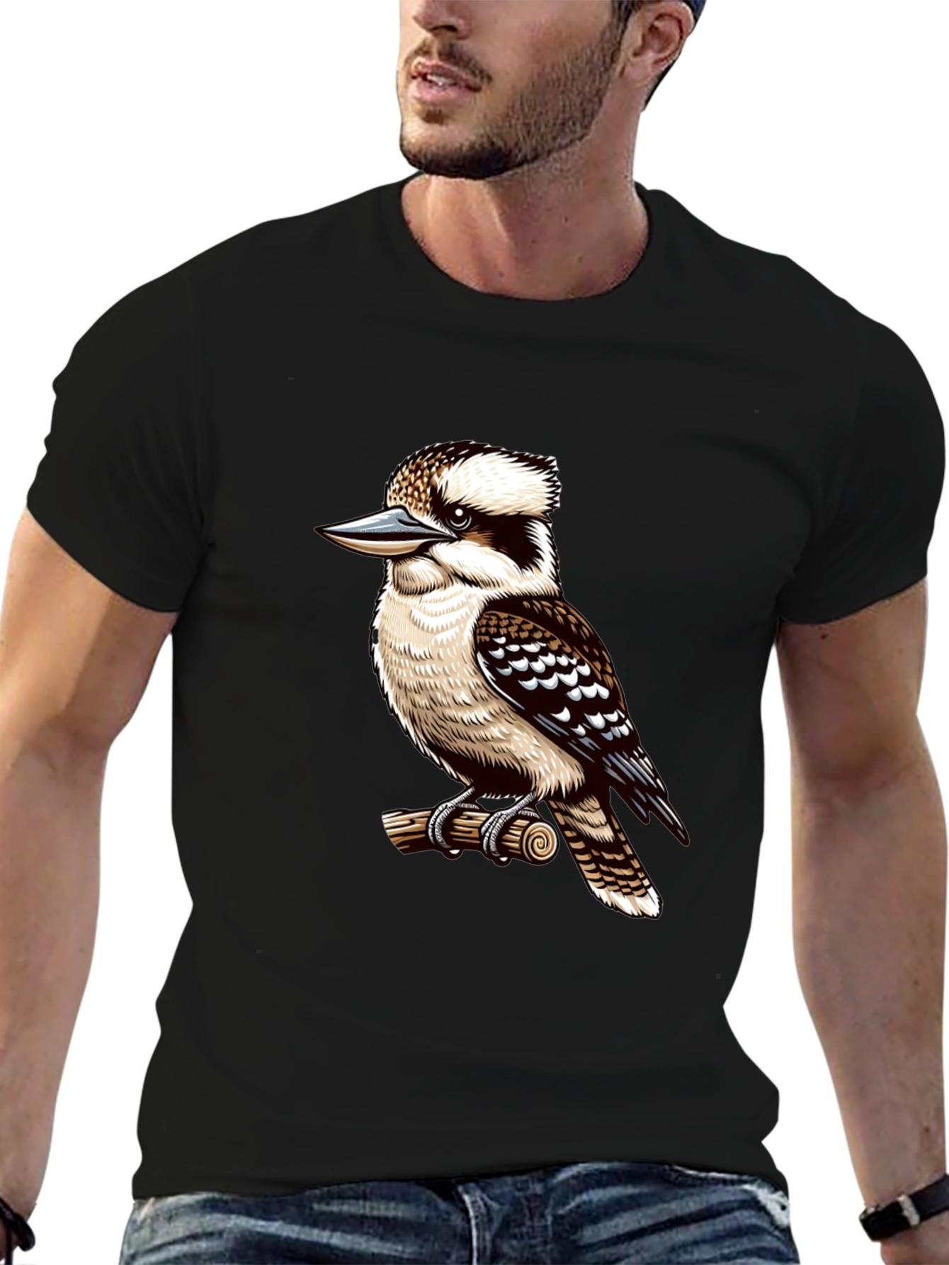 Kookaburra Bird Graphic T-Shirt