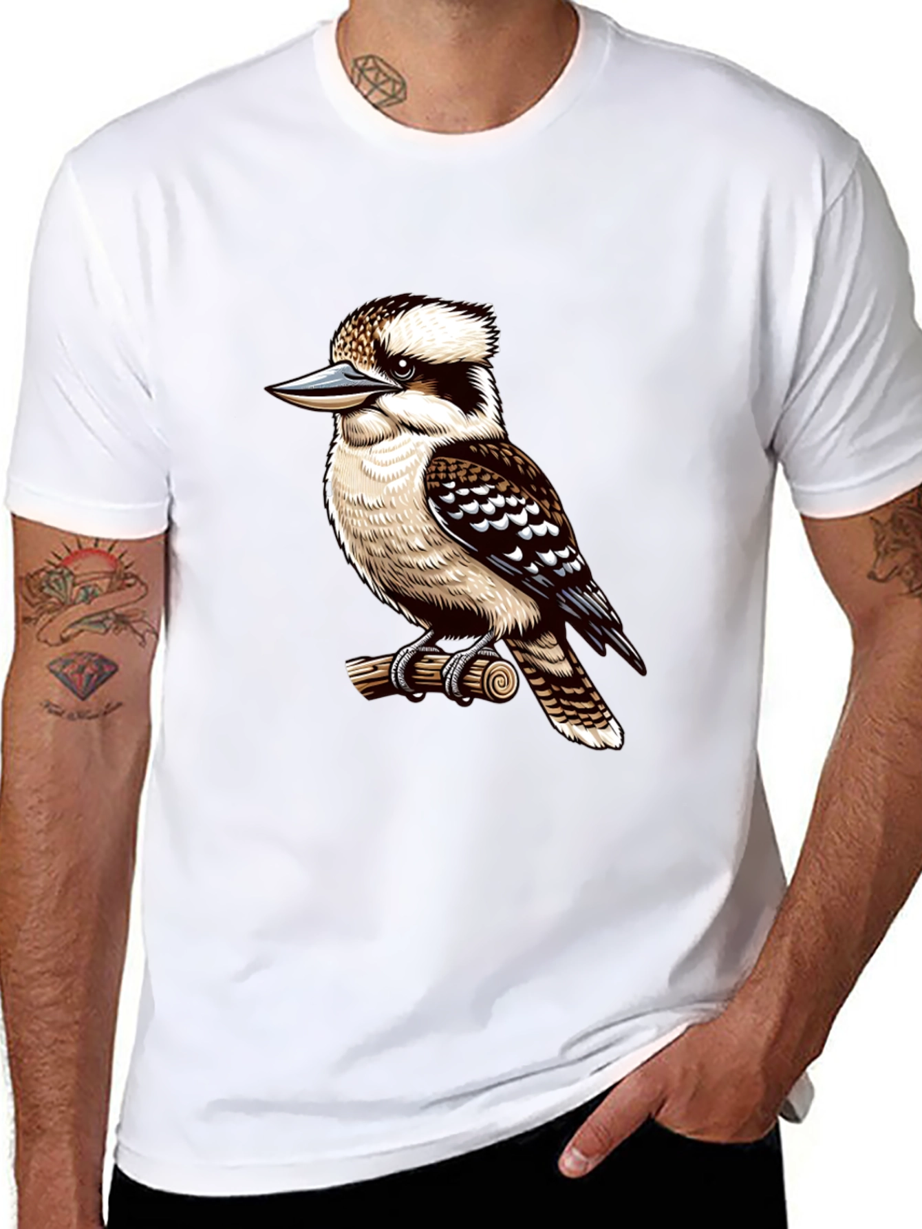 Kookaburra Bird Graphic T-Shirt