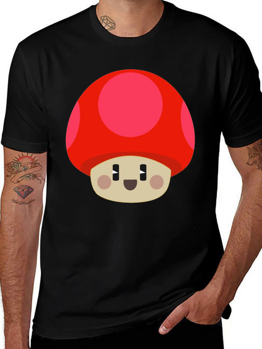 Mushroom Graphic T-Shirt - Black